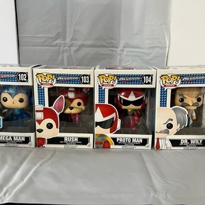 Mega man funko pop full set